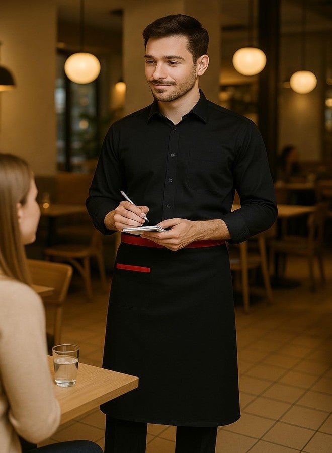 Switchon Polyester Waist Multipurpose Free Size unisex Apron - Proudly Made in India (Black) - Image 4